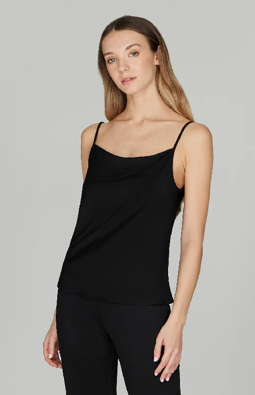 Matte Jersey Drape Front Camisole Refined Men's Velvet