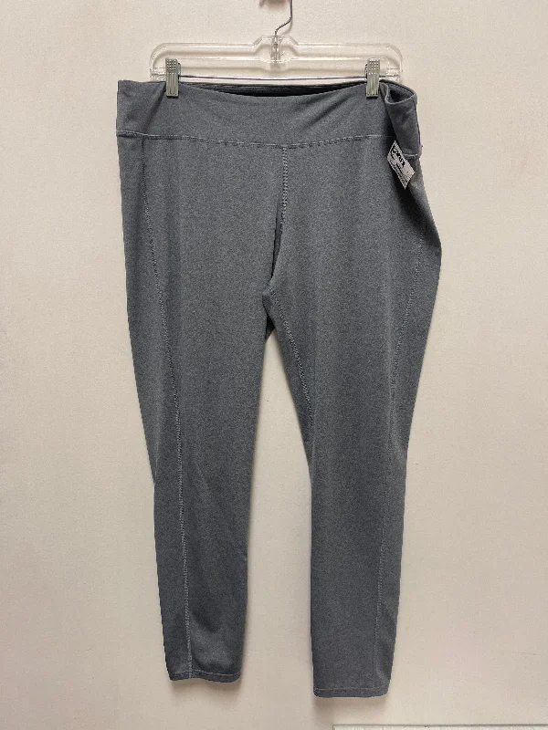 Athletic Leggings By Columbia In Grey, Size: Xl Organic