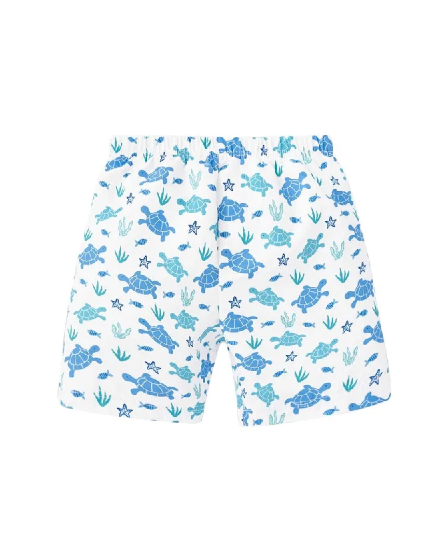 JoJo Maman Bebe Turtle Swim Short Preppy Men's College