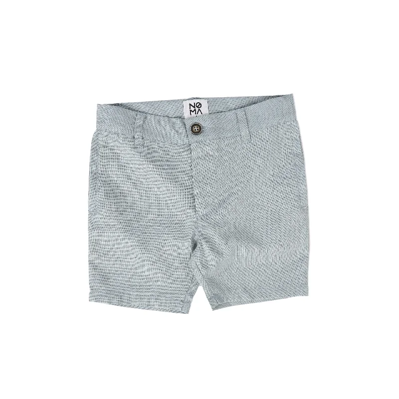 NOMA POWDER BLUE LINEN SHORTS Cozy Men's Winter