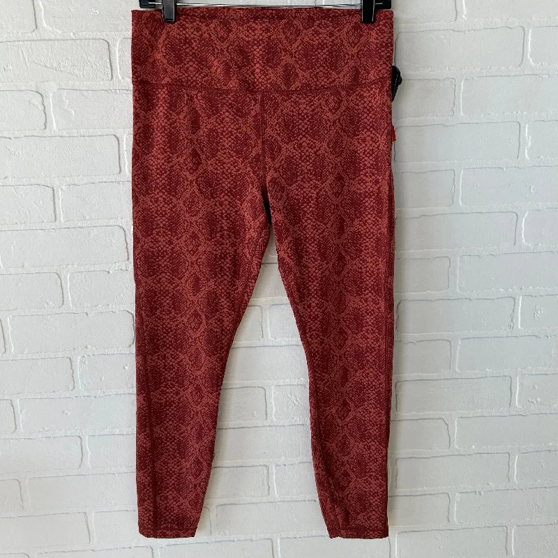 Athletic Leggings By Athleta In Orange & Red, Size: 8 Street