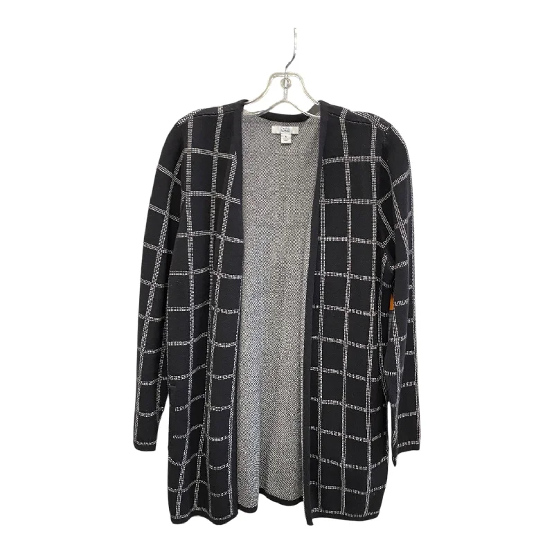 Sweater Cardigan By Croft And Barrow In Black, Size:M Laid