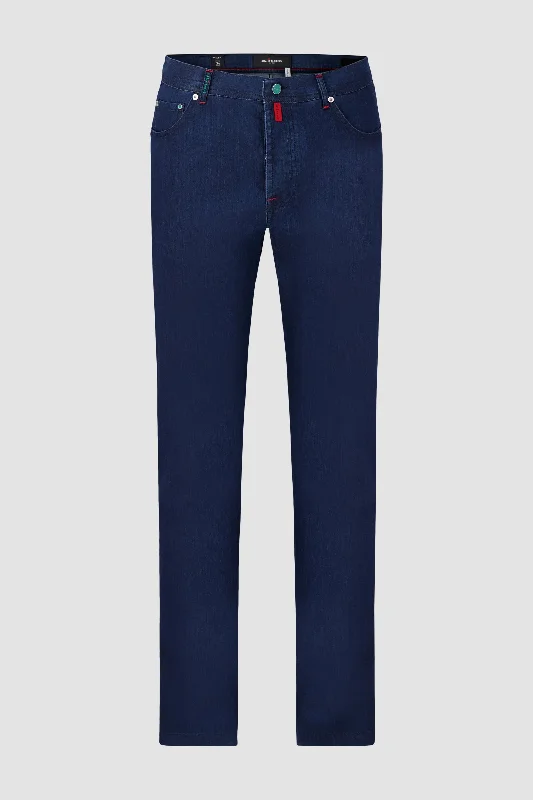 Kiton Navy Jeans Bohemian Men's Free