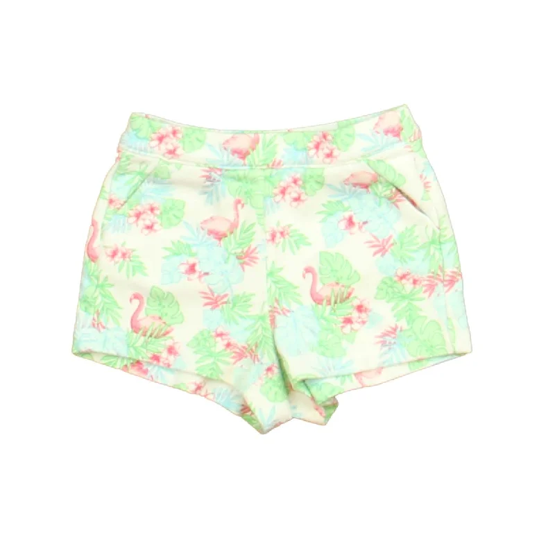 Janie and Jack Girls Ivory | Green | Pink Shorts Trendy Men's Bucket