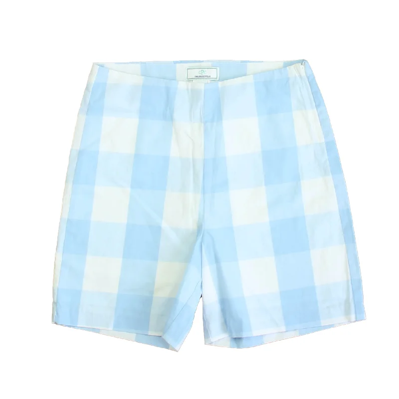 Classic Prep Girls Bluebell Check Shorts Size: 6-14 Years Refined Men's European