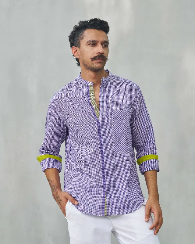 Summer Fridays Pocket Shirt - Purple Earthy Men's Sustainable 