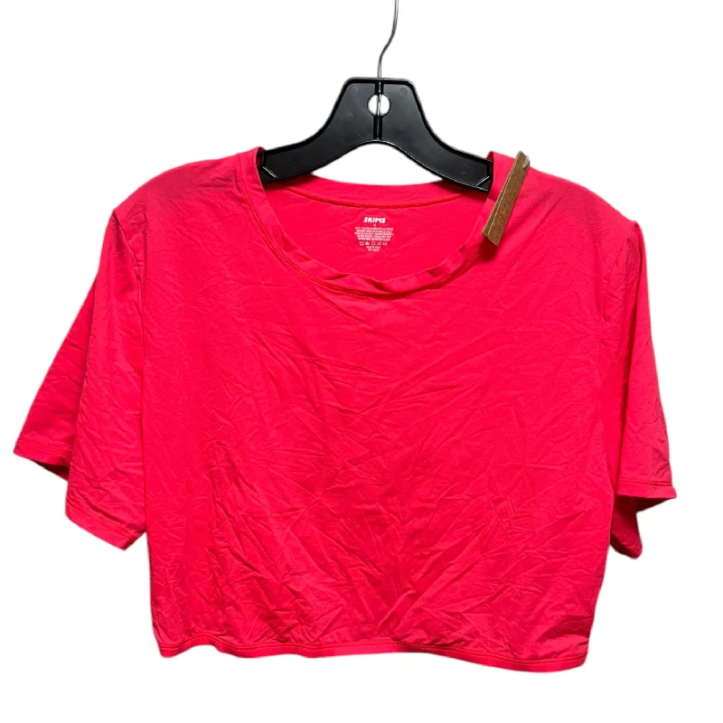 Fits Everybody Super Cropped T-Shirt By Skims In Ultra Pink Size: 4X Street