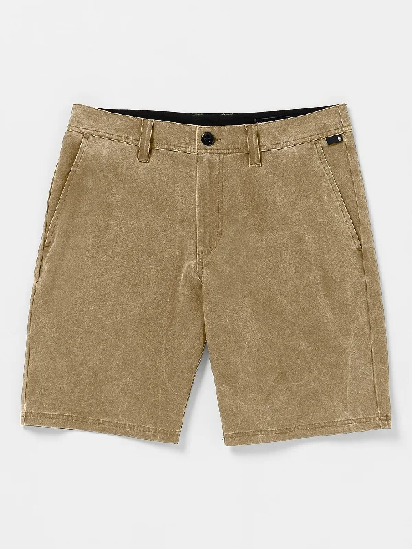 Stone Faded Hybrid Shorts - Dark Khaki Traditional Men's Country