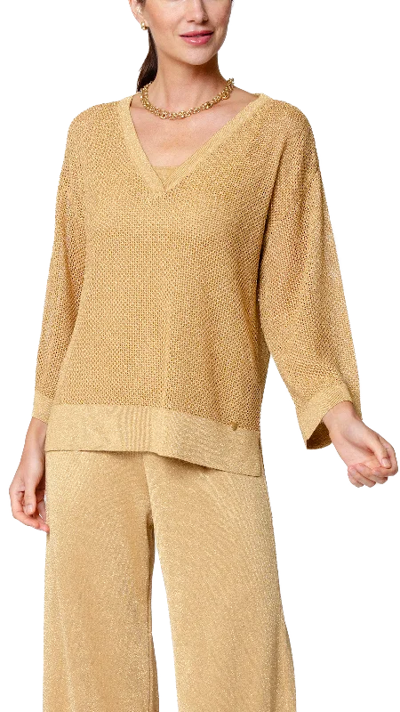 Angelina Mesh Top; Golden Sands Elegant Men's Cashmere