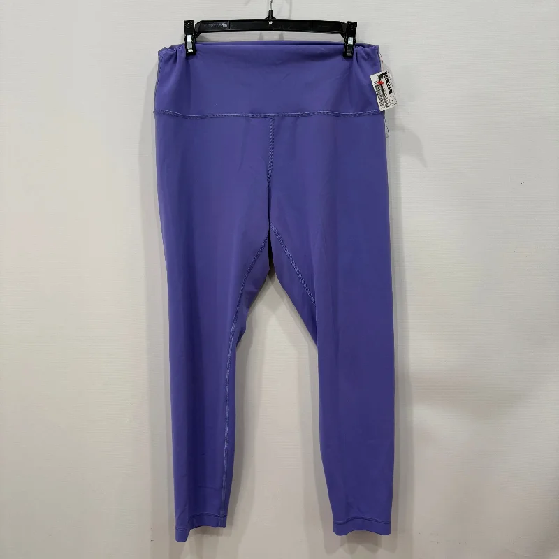 Athletic Leggings By Lululemon In Purple, Size: 14 Laid