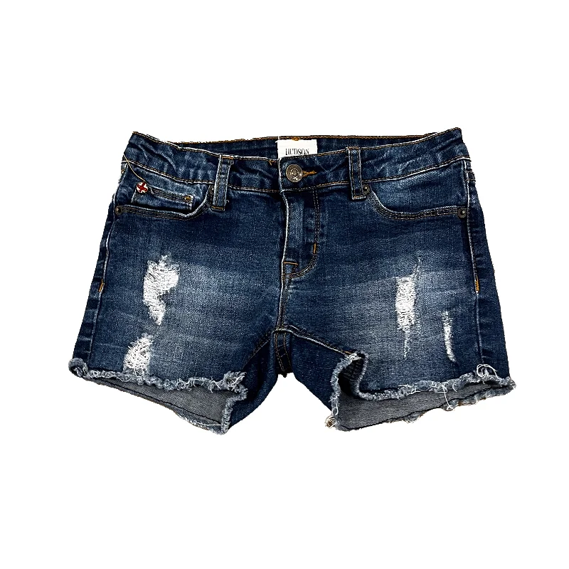 Hudson Girls Blue Jean Shorts Sleek Men's Metallic