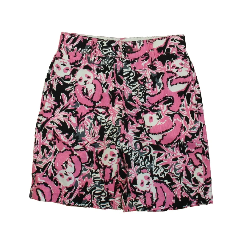 Lilly Pulitzer Boys Pink | Black Shorts Elegant Men's Formal 