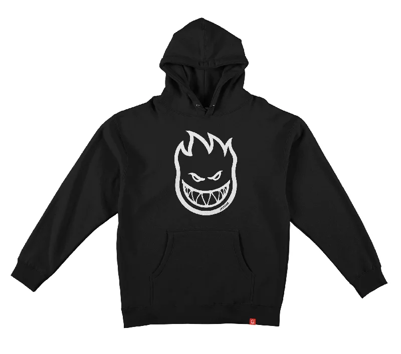 Spitfire Bighead Youth Hoodie - Black/White Sleek Men's Contemporary 