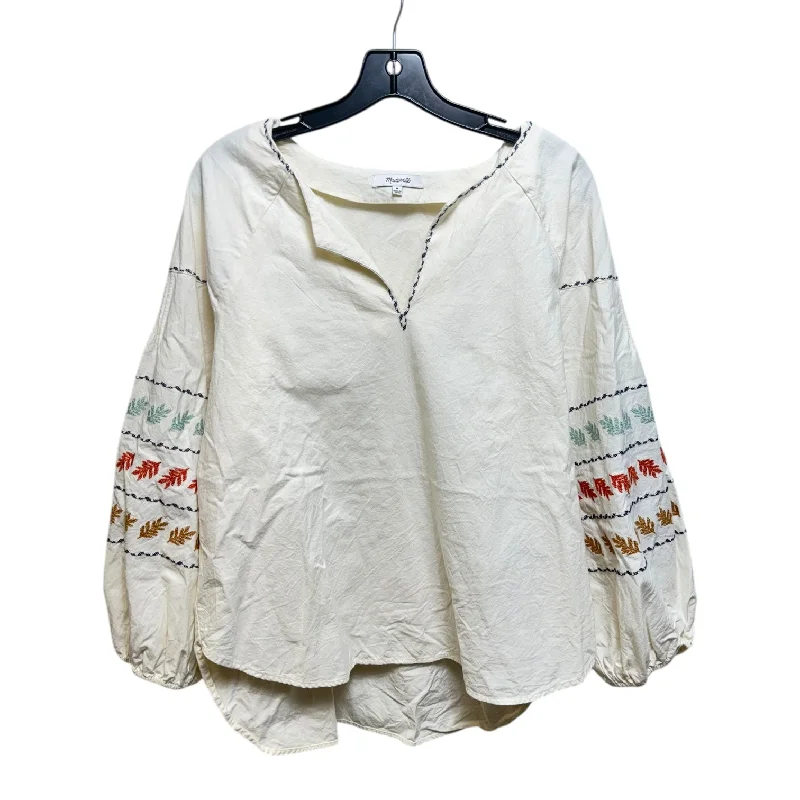 Embroidered Top Long Sleeve By Madewell  Size: M Youthful Men's Anime