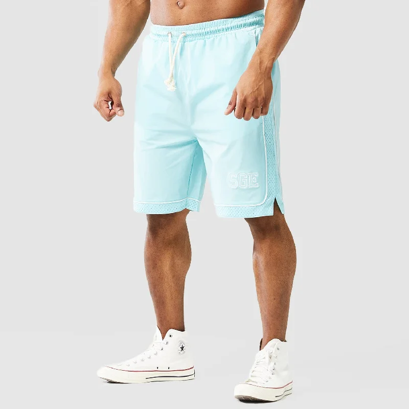 Golden Era Basketball Shorts - Angel Blue Dynamic Men's Glow