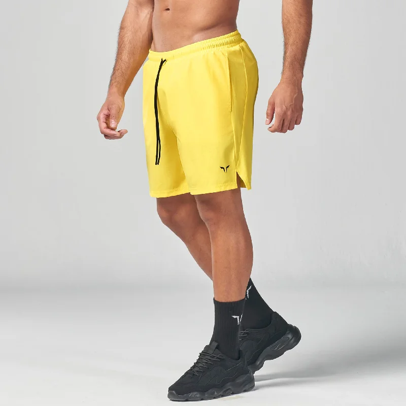 Essential 7 Inch Shorts - Yellow Rugged Men's Outdoor 