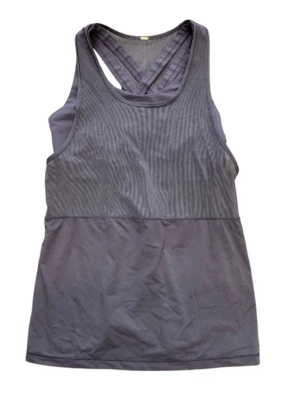 Athletic Tank Top By Lululemon In Blue/purple, Size: 8 Trendy Men's Oversized