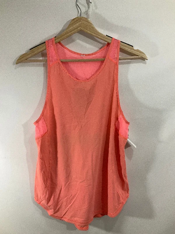 Athletic Tank Top By Lululemon In Orange, Size: 6 Earthy Men's Sustainable 