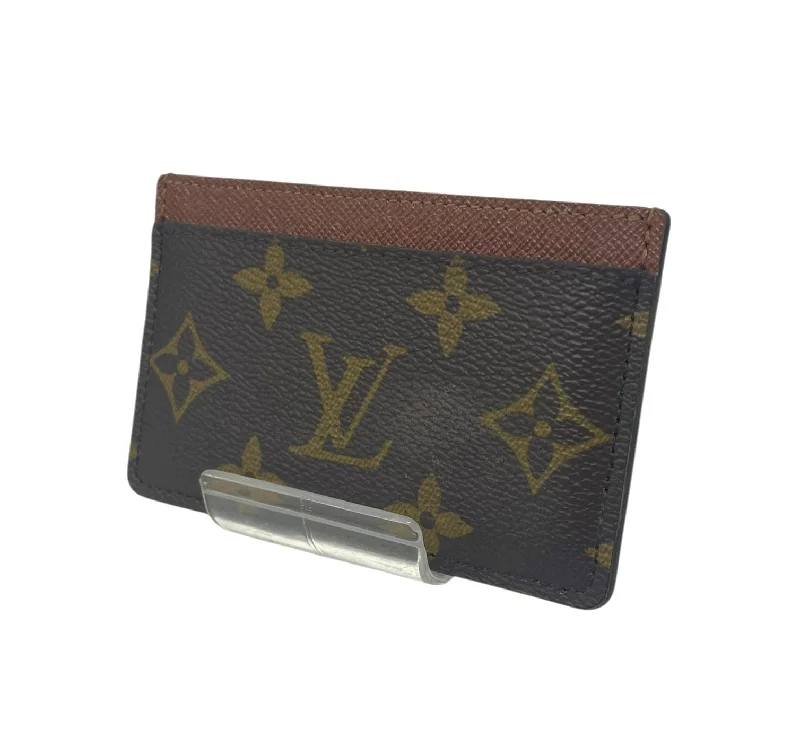 LOUIS VUITTON/Wallet/Monogram/Leather/BRW/LIGHT BROWN INSIDE Polished Men's Silk