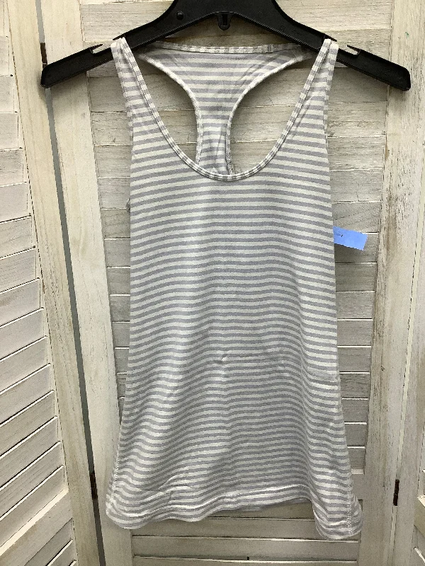 Athletic Tank Top By Lululemon In Striped Pattern, Size: S Monochromatic Office Style