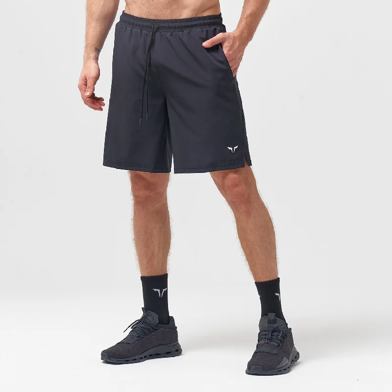 Essential 9 Inch Shorts - Black Refined Men's European