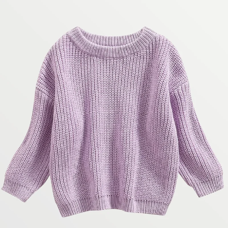 Willow Knit Sweater - Lavender Youthful Men's Anime