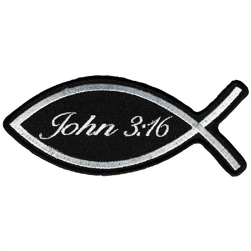 John 3:16 Fish Patch Artistic Men's Hand