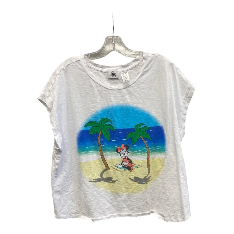 Top Sleeveless By Disney Store In White, Size:Xl Artistic Men's Hand