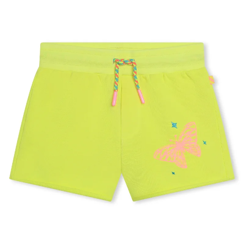 Green Butterfly Graphic Shorts Preppy Men's College