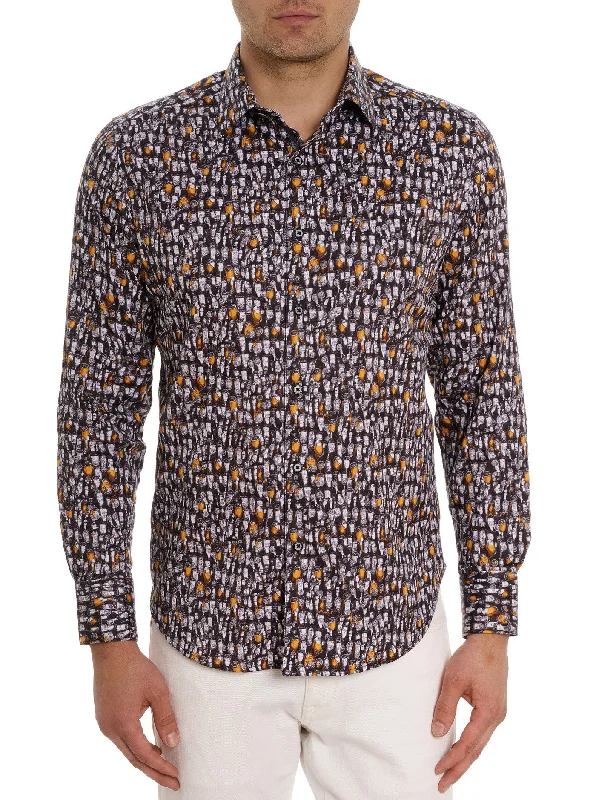 Robert Graham Beer Bash Classic Fit Sport Shirt - Multi Relaxed Men's Beach