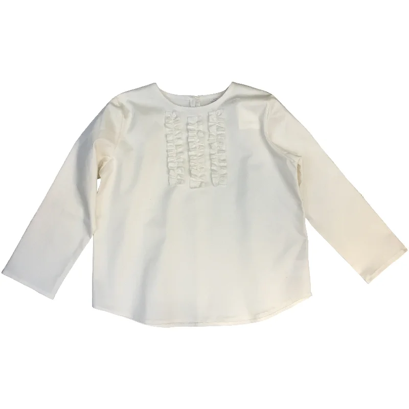 La Bottega shirt with frills cotton white Modern Men's Tech