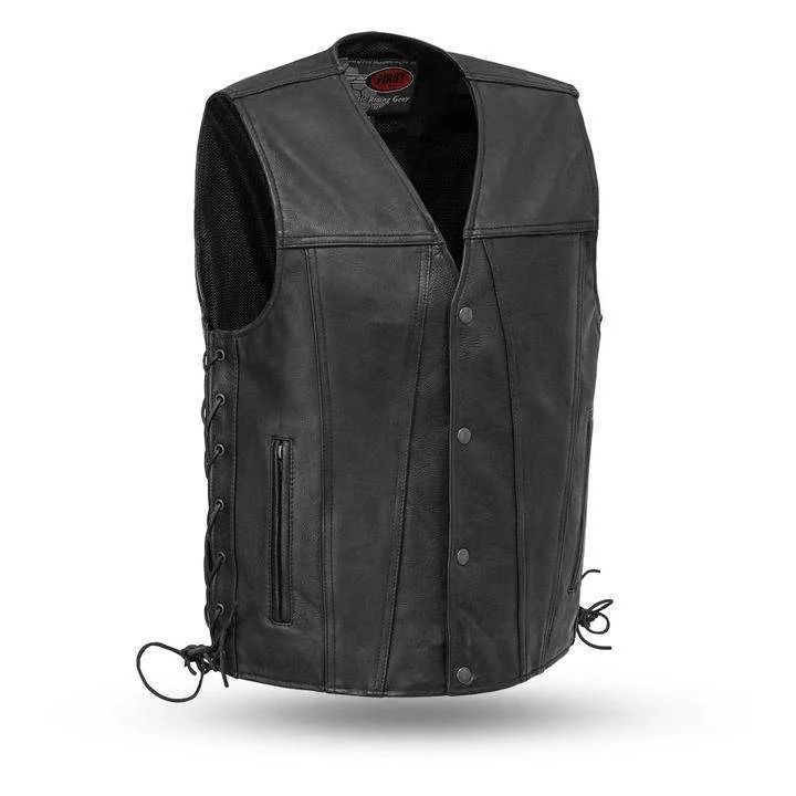 Men's Gambler Leather Vest Bold Men's Statement