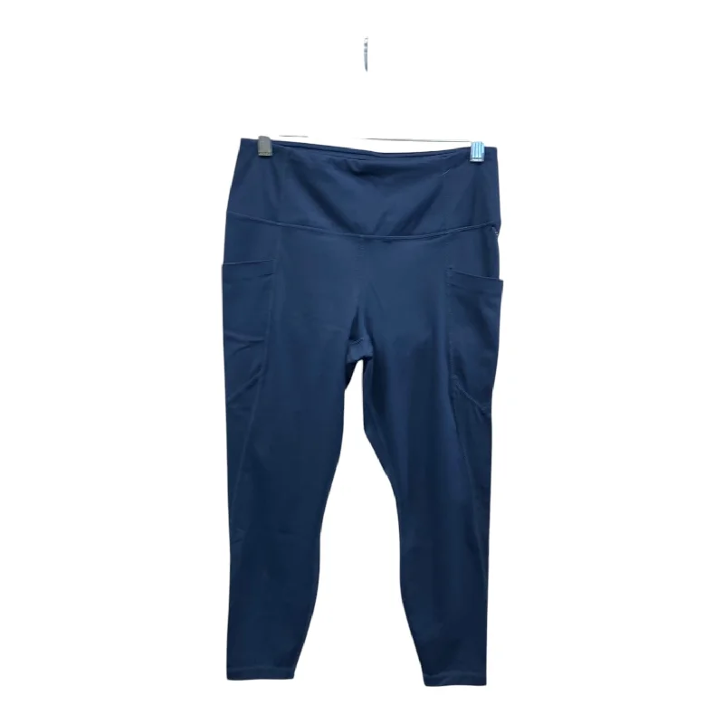 Athletic Leggings By Members Mark In Blue, Size:L Unique Men's Patch