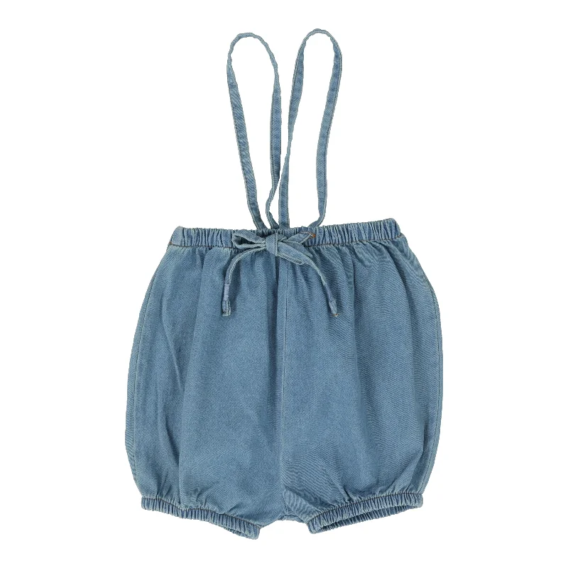 ANALOGIE BLUE DENIM SUSPENDER SHORTS Sophisticated Men's 