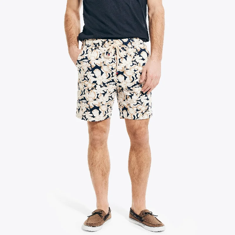 Nautica Mens 7" Pull-On Printed Boardwalk Short Youthful Men's Pop