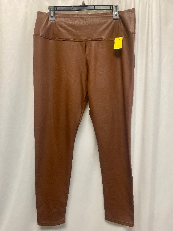 Pants Leggings By Clothes Mentor In Brown, Size: Xl Business