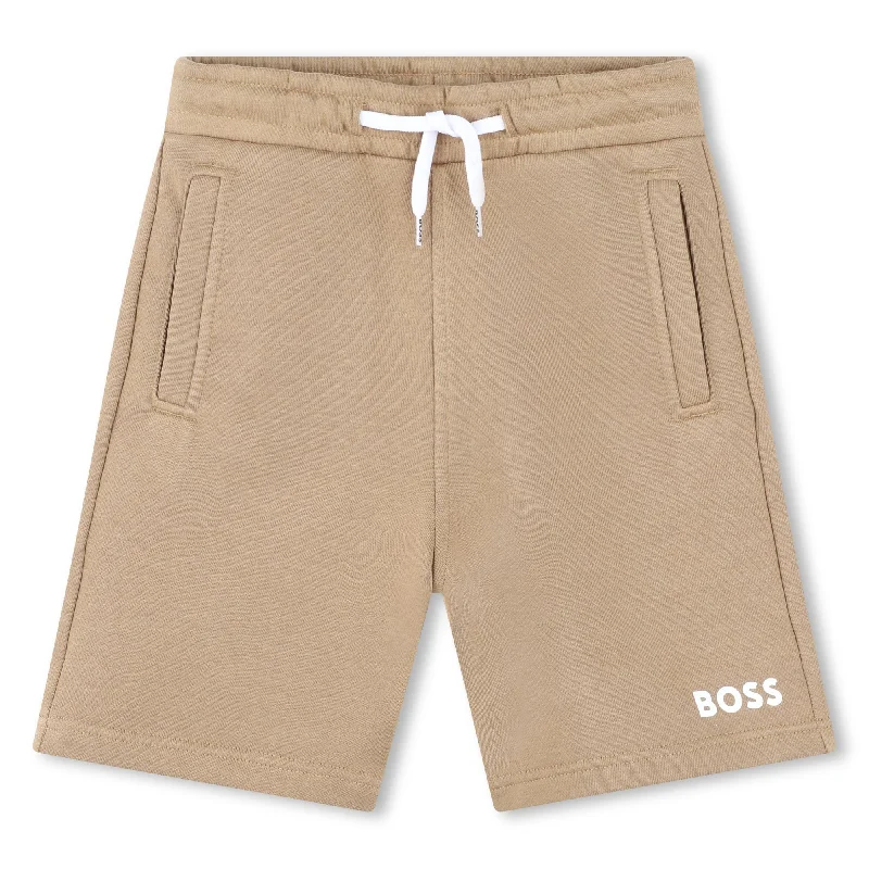 Brown Logo Shorts Dynamic Men's Moto