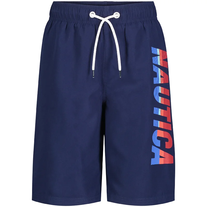 Nautica Little Boys' Logo Swim (4-7) Tailored